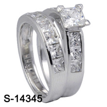 Стерлингового серебра 925 ювелирных изделий обручального кольца стерлингового серебра (S-14345. JPG, S-14345Y. JPG)